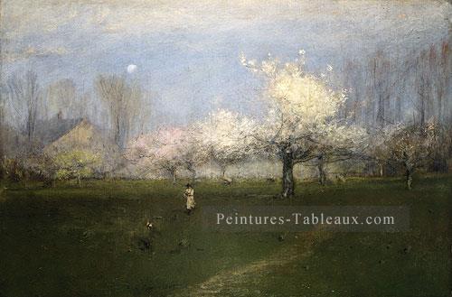 Printemps des fleurs Montclair New Jersey paysage Tonaliste George Inness Peintures à l'huile